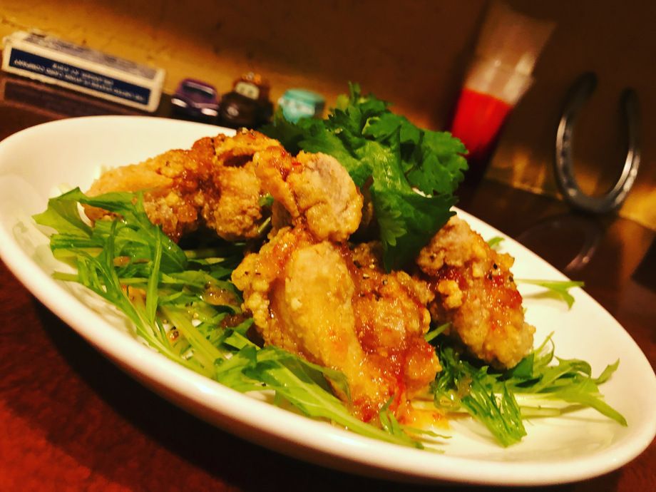 鶏のから揚げスイートチリソース