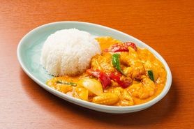 タレー・パッポン・カリー／具沢山海鮮の卵とじカレー炒め