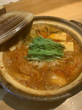 ハーブ豚の味噌キムチ鍋