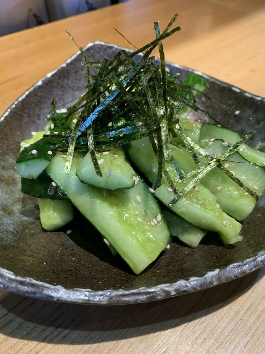 たたききゅうり（380円）