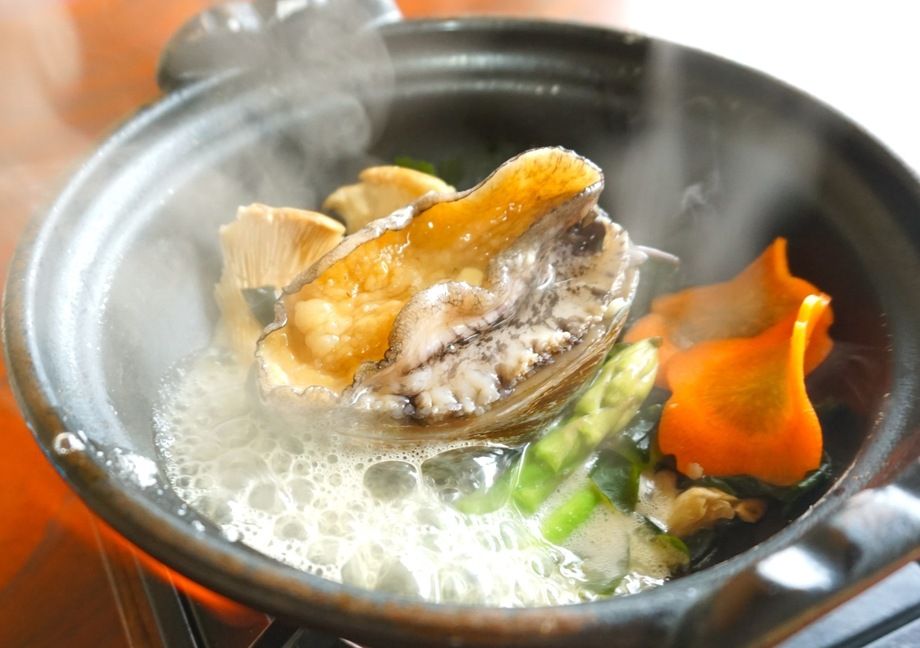 活あわび踊り焼きコース