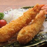 満腹えびフライ2本コース