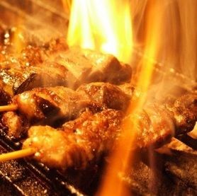 美桜鶏の焼き鳥の盛り合わせ