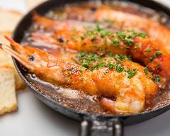 丸ごと！海老のピリ辛アヒージョ