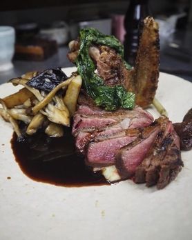 旬のジビエ肉のロースト