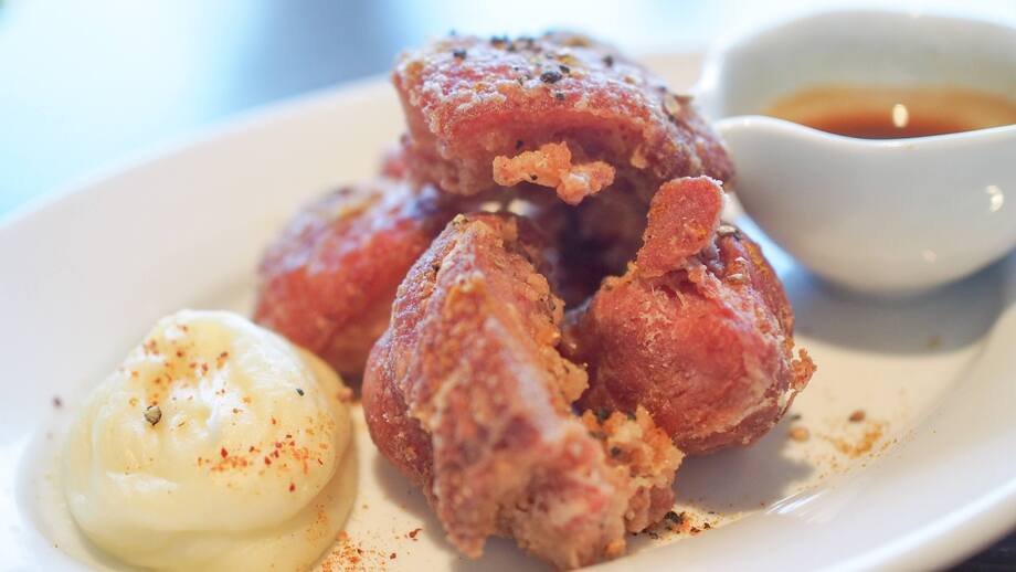 塩漬け豚スネ肉のフリット