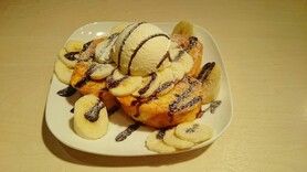チョコバナナフレンチトーストセット