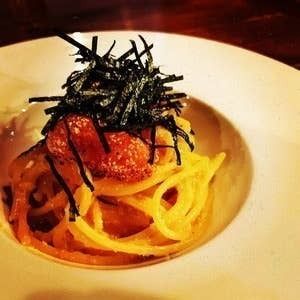 和風パスタの王道　明太子パスタ