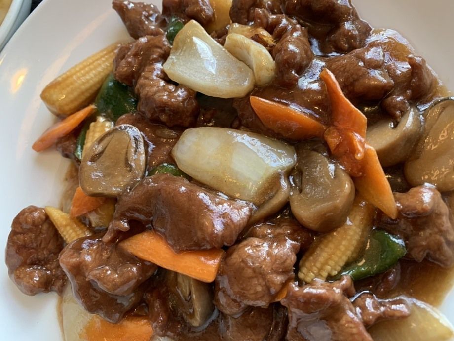 牛肉オイスターソース定食