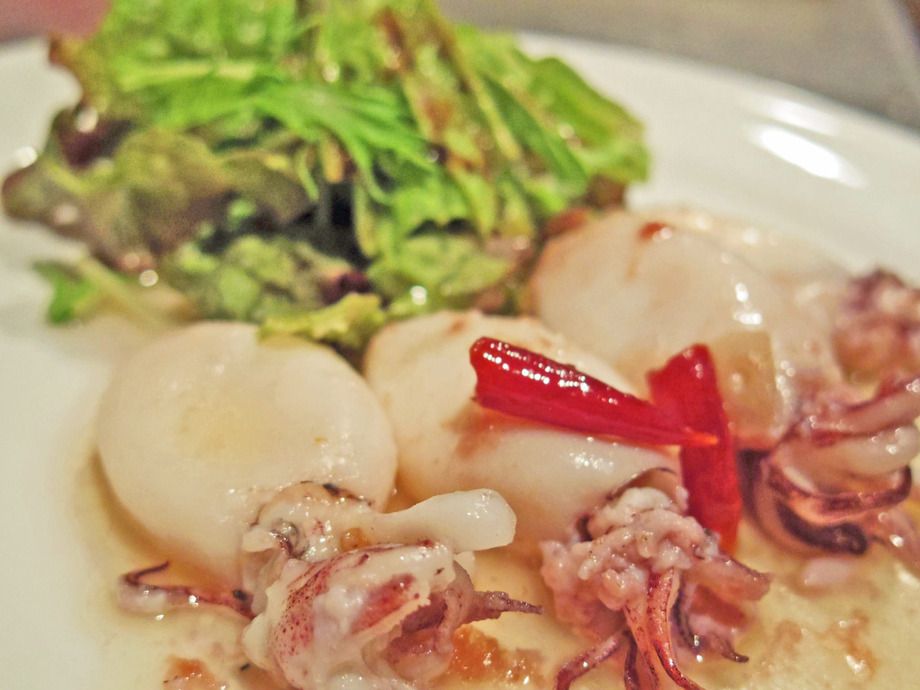 ヤリイカのガーリックソテー