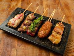 炭火焼き串盛り合わせ