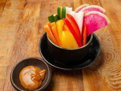 いろいろ野菜の味噌ディップ