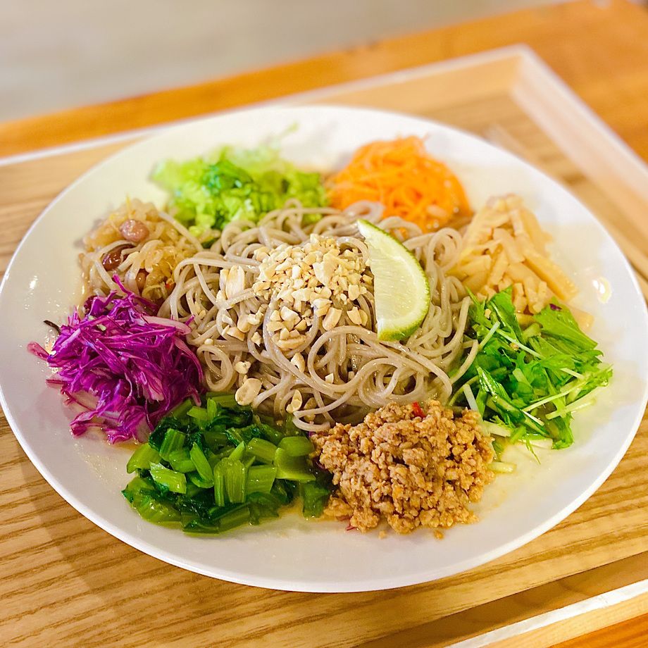 【冷たい蕎麦】数量限定　野菜たっぷり和え蕎麦