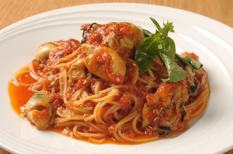 牡蠣のアラビアータ