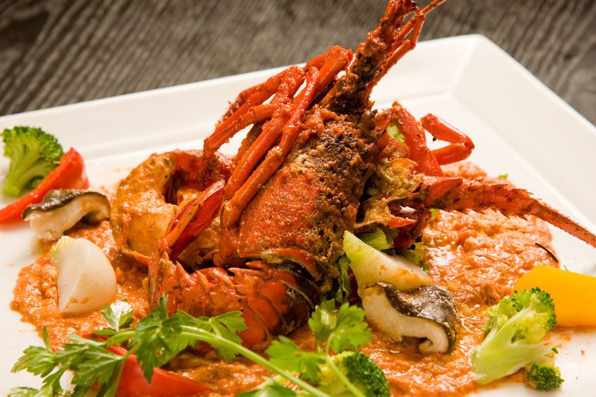 伊勢海老のトマトクリームリゾット