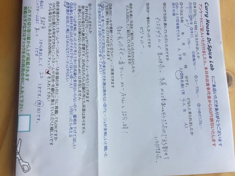 京都市から来ていただいあいつさん、初来店ありがとうございます