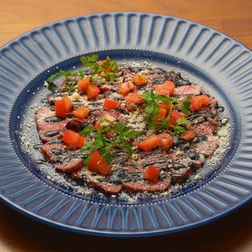 ローストビーフのカルパッチョ仕立てイタリア風