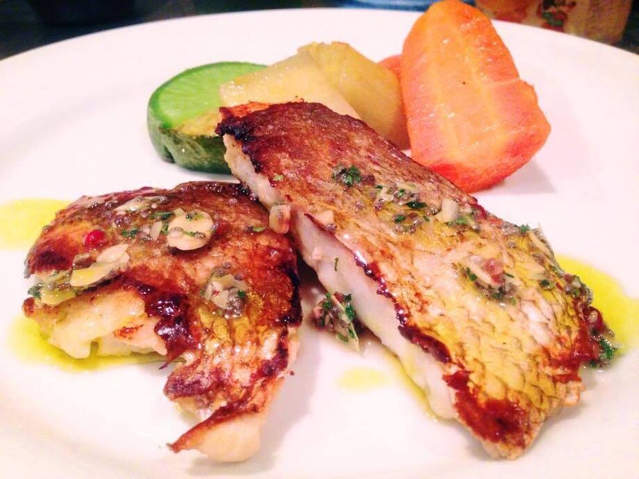 本日のお魚料理　季節野菜を添えて