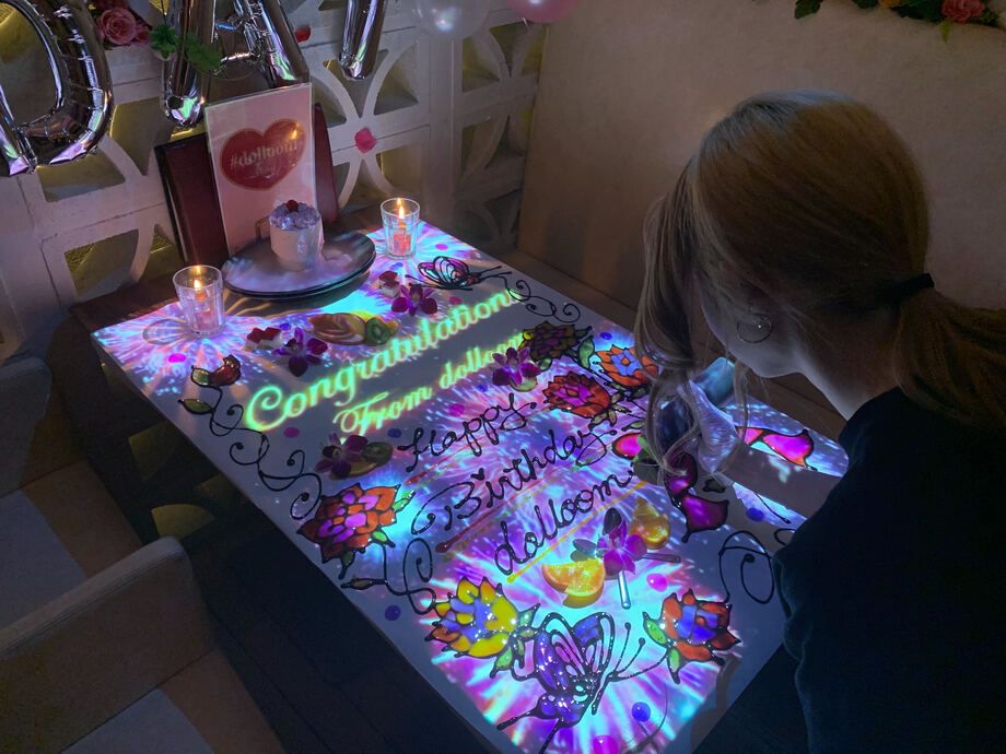 プロジェクションマッピングテーブルアートコース（12500円）