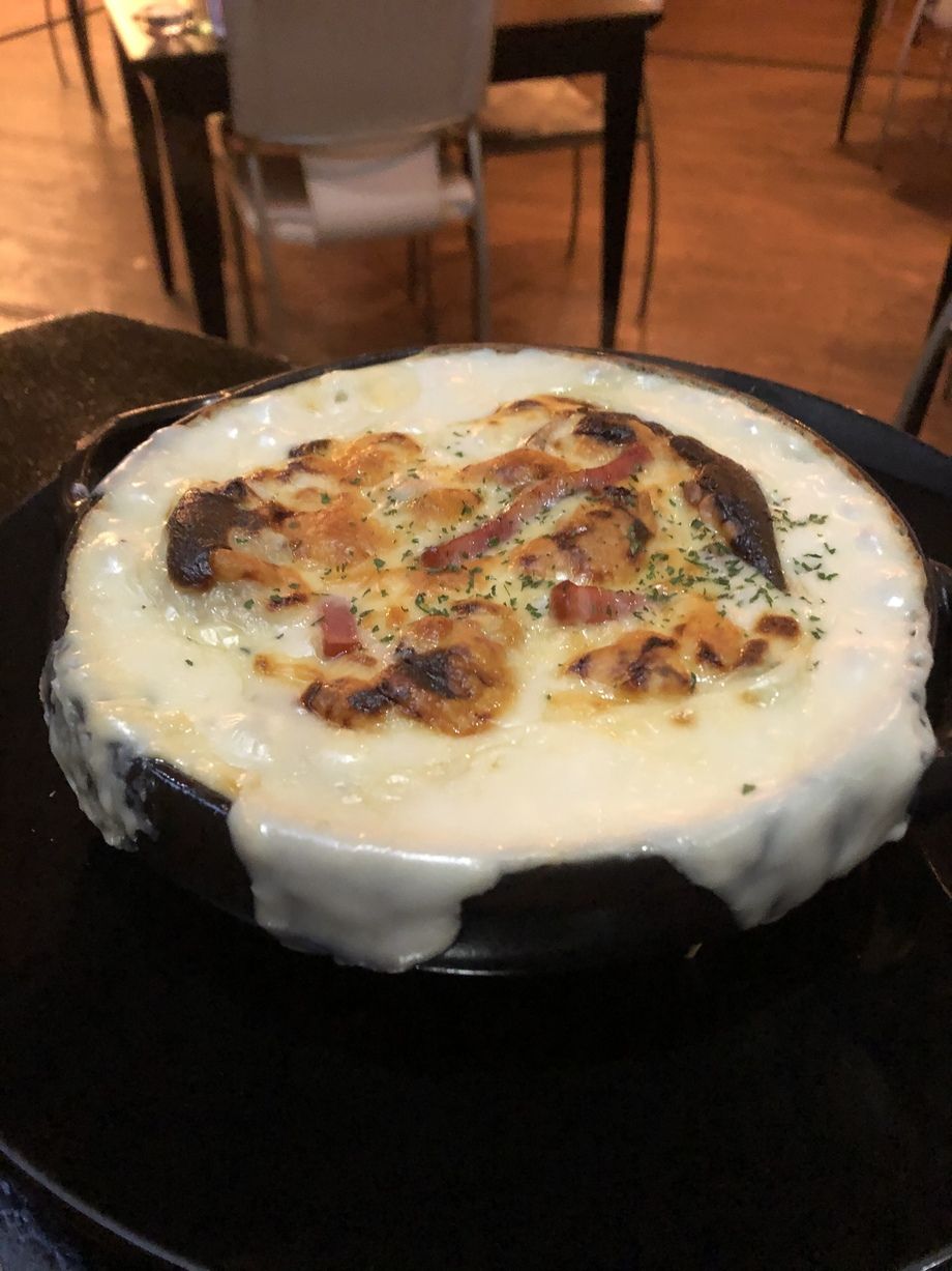 牡蠣とほうれん草のグラタン（¥1,000）