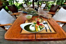 森の抹茶グリーンカレーライス・ランチセット(サラダ、ドリンク付)