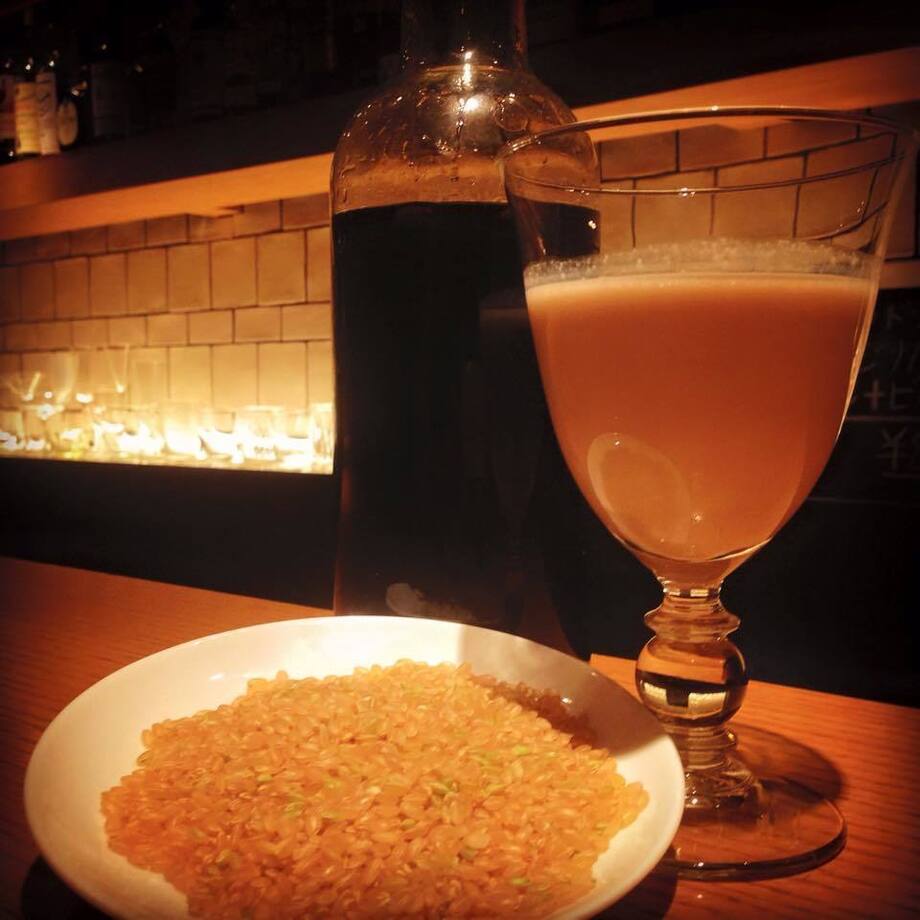 玄米のカルーアライスミルク