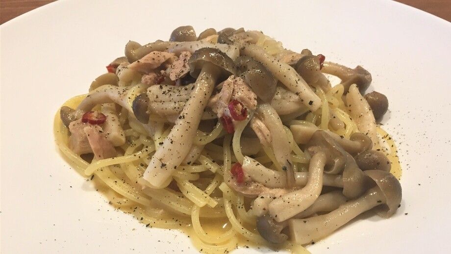 第2番a「ツナときのこのペペロンチーノ」