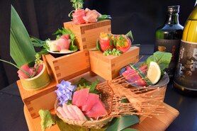 クロマグロの尽くし盛り