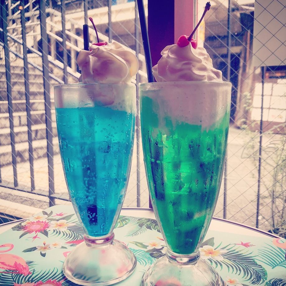 クリームソーダ&ハワイアンフロート