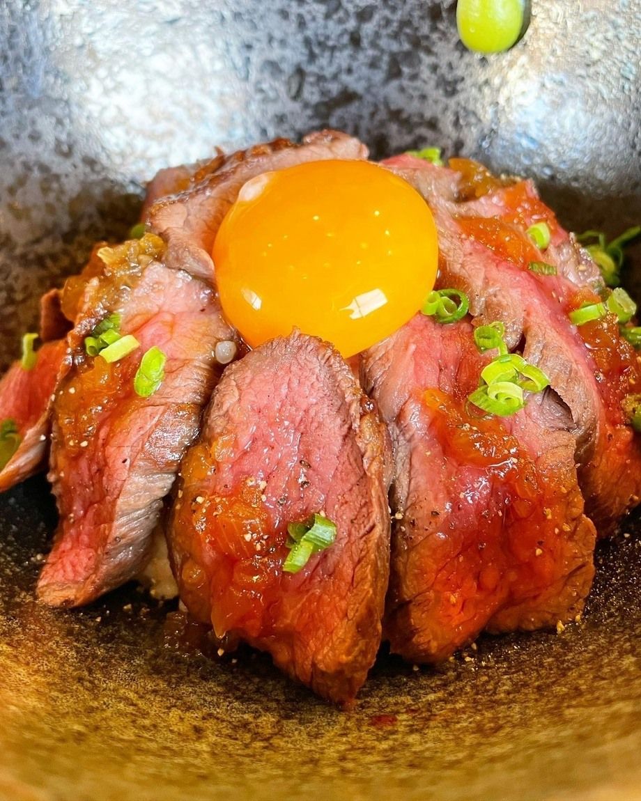 絶品！ステーキ丼（リブキャップ）