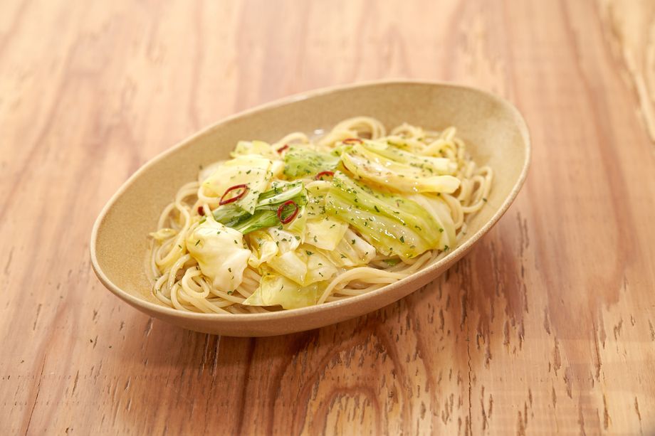 アンチョビキャベツのペペロンチーノ