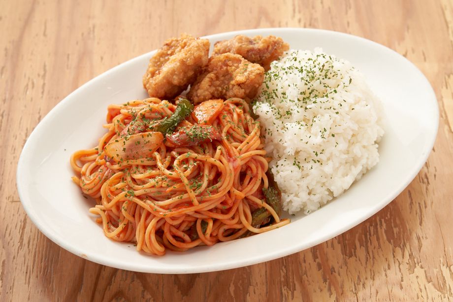 ナポリタン＆ご飯＋唐揚げ＝１０００g