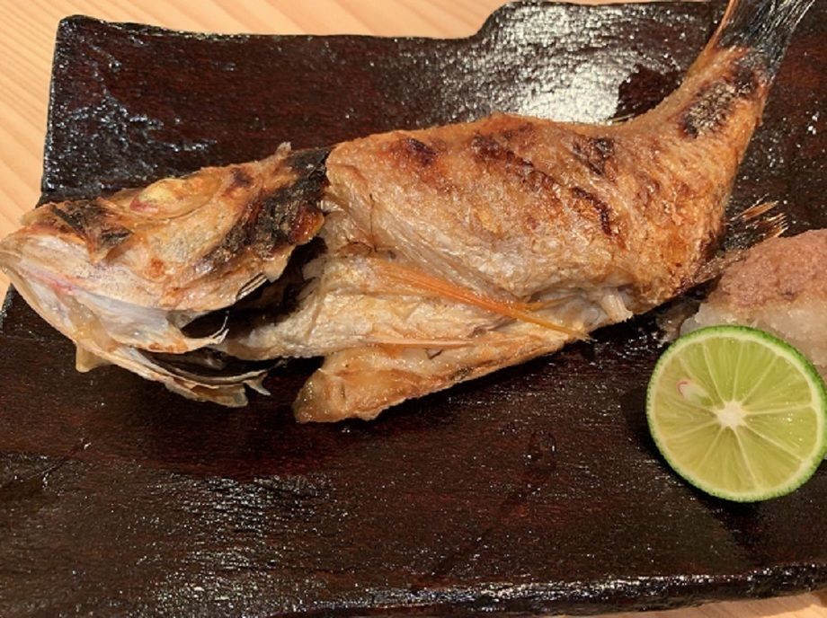 人気メニュー：ノドグロ塩焼き