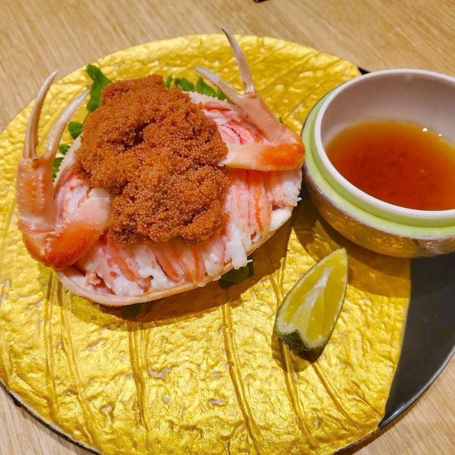 旬のメニュー：香箱蟹