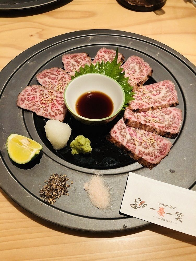 人気メニュー：若狭牛たたき風