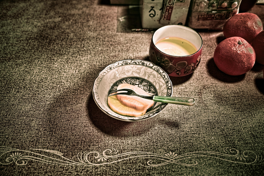 たくあんとお茶