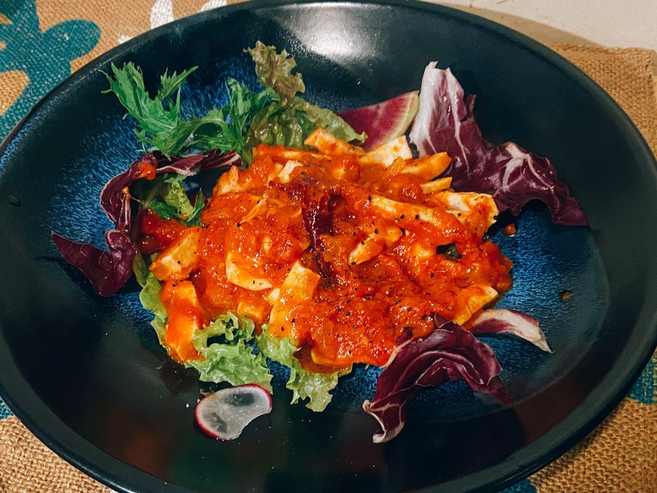 コリコリのアラビアータ風