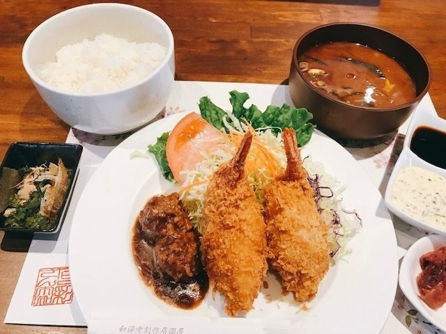 太しエビフライ定食