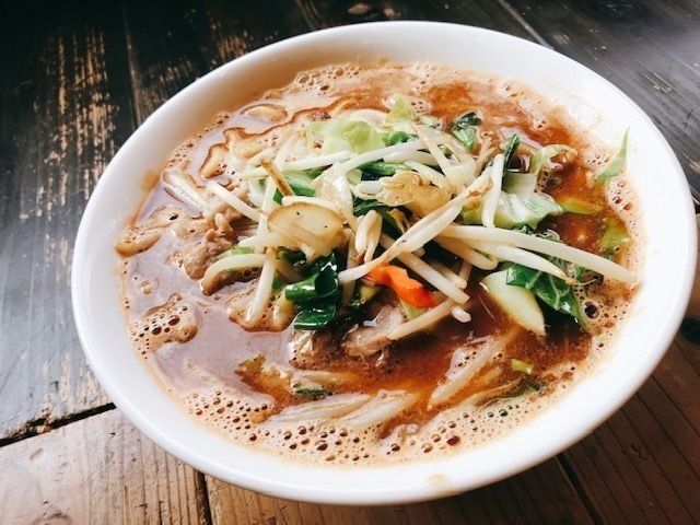 野菜たっぷり味噌ラーメン
