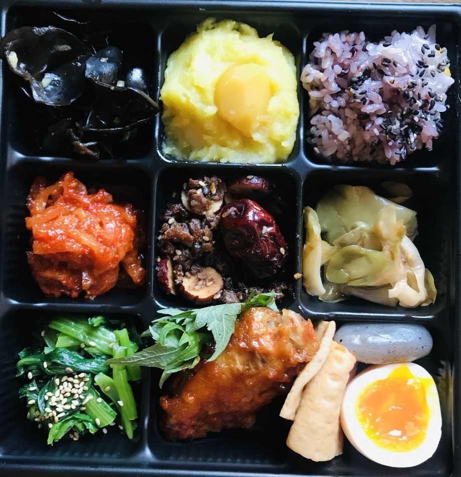 なつめ庵弁当　本日のスープ（小）付（1,200円）