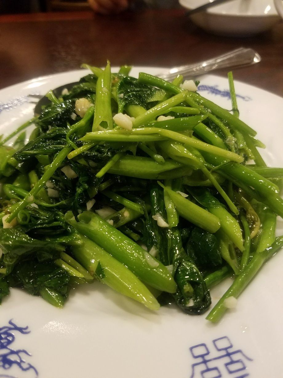 青菜の塩にんにく炒め