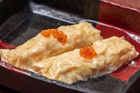 海老の湯葉巻き　京出汁あんかけ