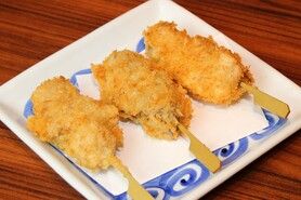 まぐろの希少部位串揚げ三種盛り合わせ