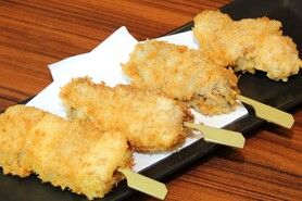 まぐろづくしの串揚げ四種盛り合わせ