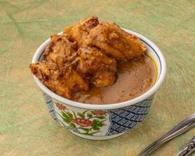 塩麹漬けザンギカレー丼