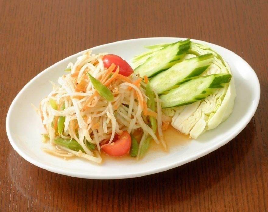 （人気No.5）青パパイヤのサラダ（ソムタム）