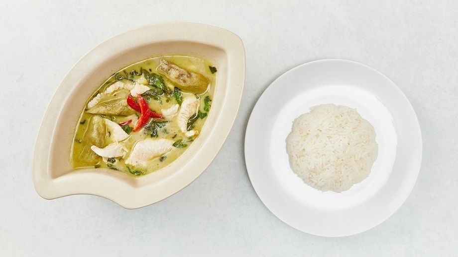 【ランチセット】ペーストから手作り♪グリーンカレーセット