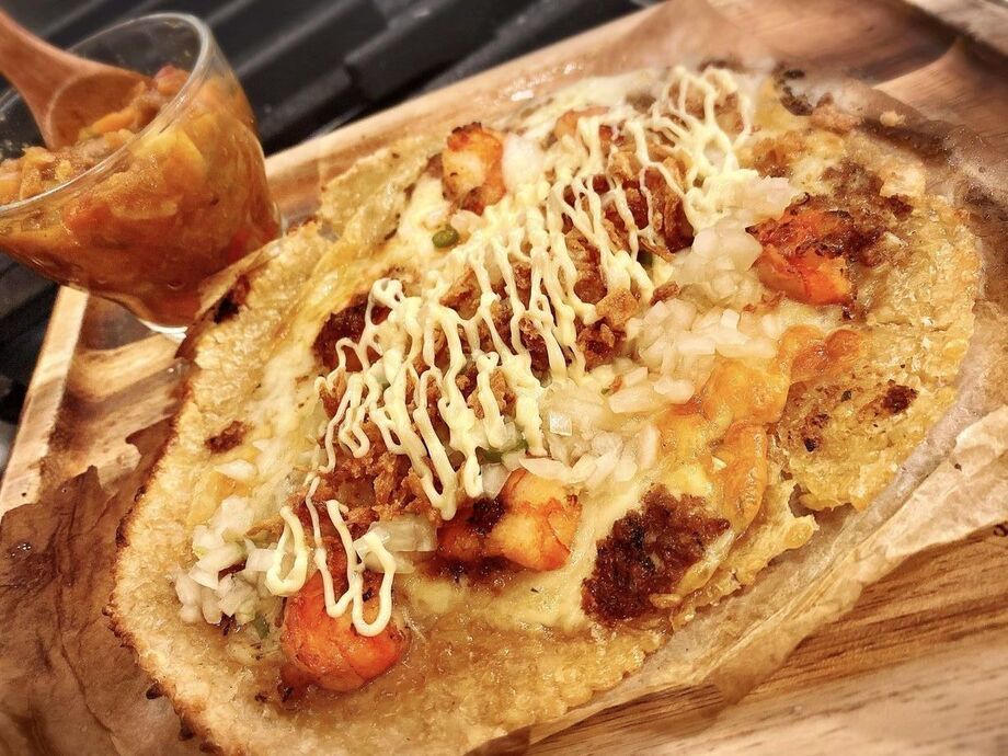 アジアンライスタコス（エビガーリック）平日のみスープ付