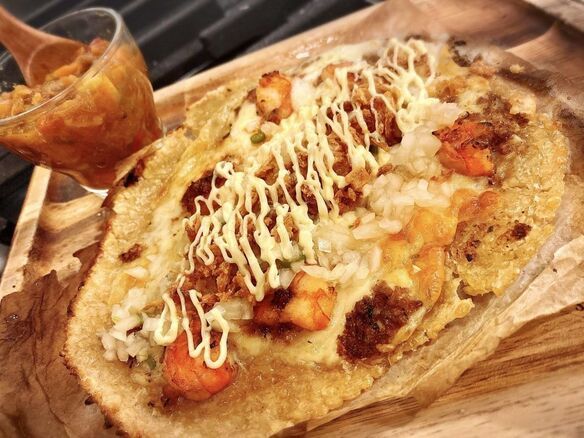 アジアンライスタコス（エビガーリック）平日のみスープ付