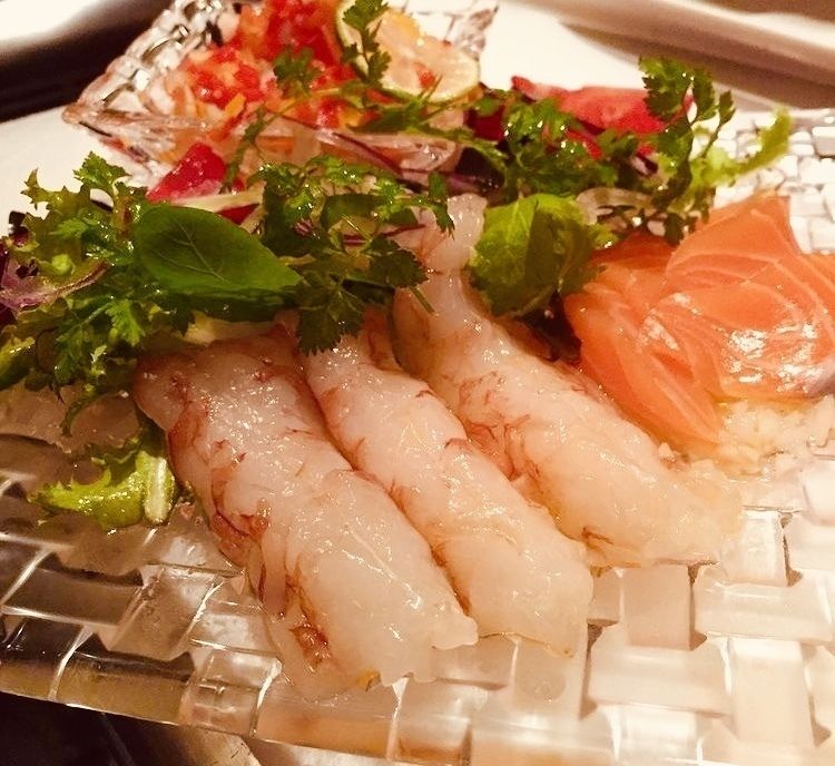 赤エビのセビーチェ